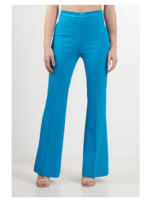 Pantalone a zampa VICOLO | TD0229/TURCHESE